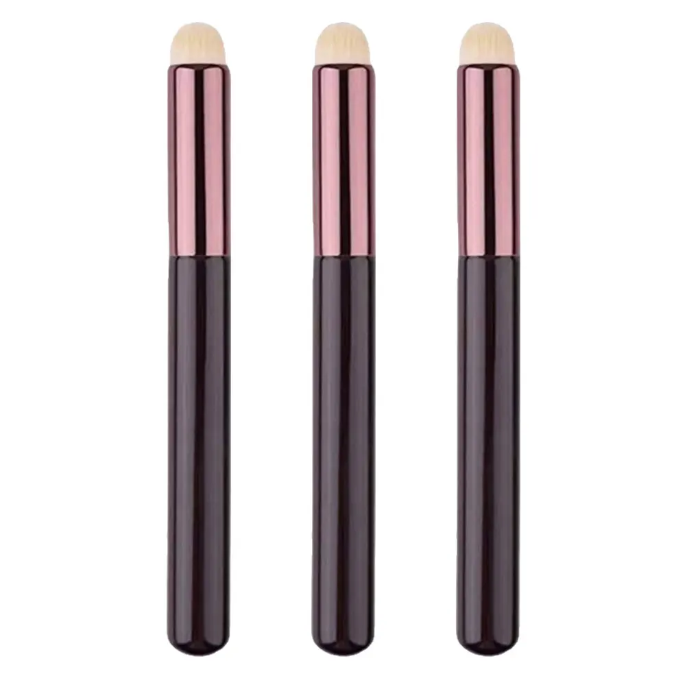 3Pcs Lip Brush Set Artificial Fiber Lipstick Lip Gloss Smudge Concealer Application Eye Shadow Makeup Tools Smudge Brush