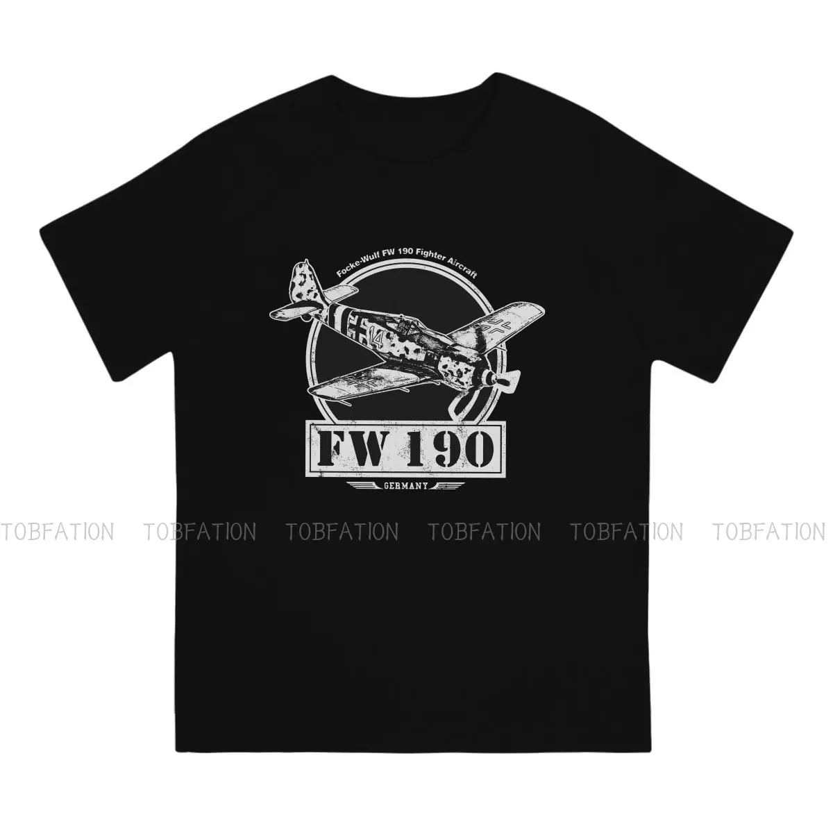 Airplane Lover Focke-Wulf Fw 190 WW2 Fighter Aircraft TShirt Men Gothic Big Size Punk Crewneck Cotton T Shirt 2020