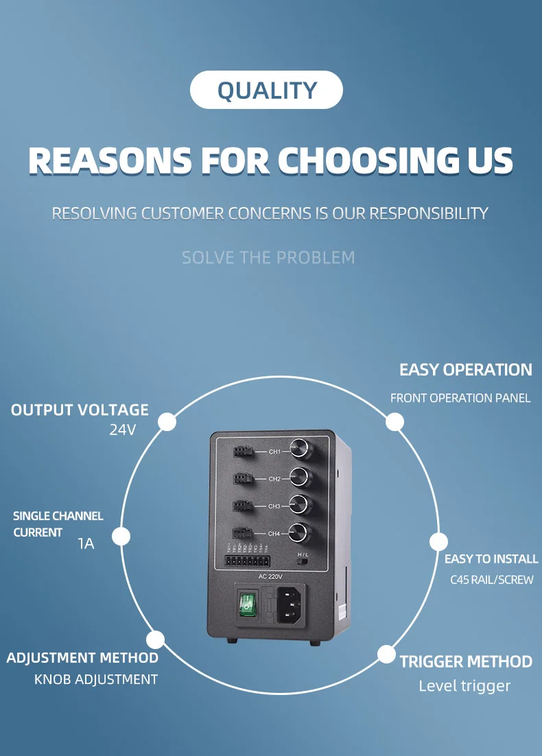 Controlador Analógico Universal Light Source Detection, Dimmmer Especial para Visão de Máquina, 120W