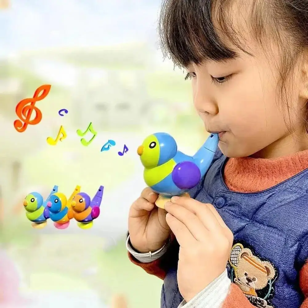 1Pcs Cute Whistle Bathtime Musical Toy Funny Colorful Water Bird Whistle Kid Early Educational Instrument Toy Gift For Girls Boy