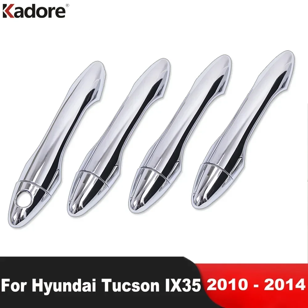 

For Hyundai Tucson IX35 2010 2011 2012 2013 2014 Chrome Car Door Handle Cover Trim Side Door Handles Catch Overlay Accessories