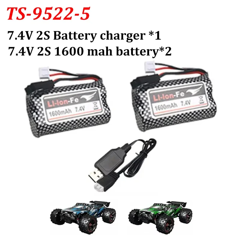 

9522PRO Part 7.4V 2S 1600MAH battery and the 11.1V 3S 2000MAH battery for the TS9522-5 remote control car battery Part