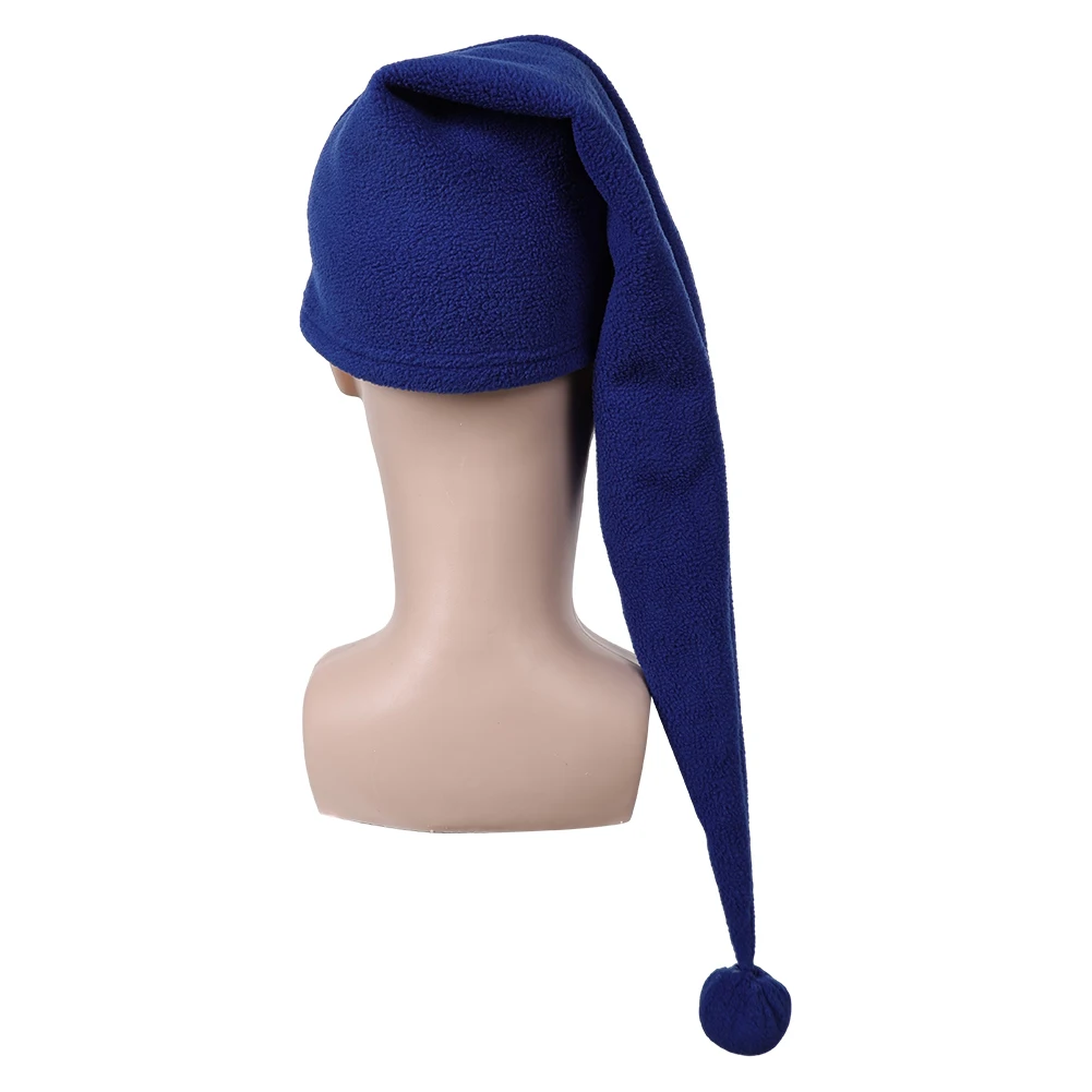 Gorra azul de cosplay enano, sombrero de princesa de dibujos animados de película, accesorios de disfraz de fantasía, accesorios de juego de rol para fiesta de Halloween y Carnaval