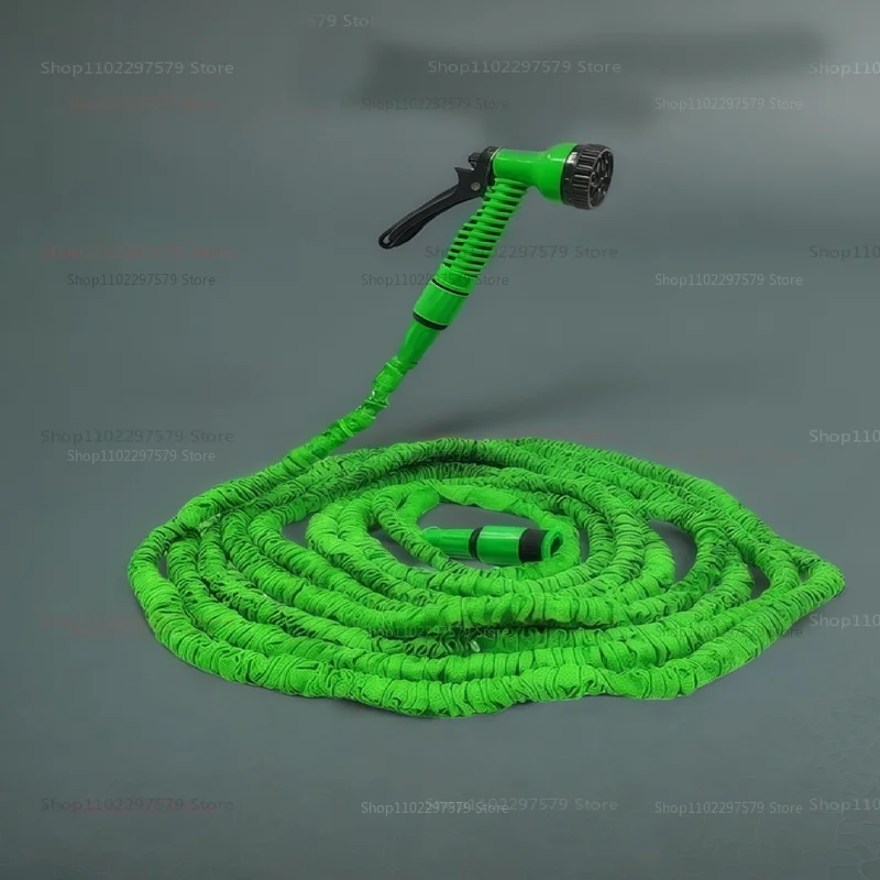 Retractable Magic Hose High-Pressure Car Wash Tool Water Gun Garden Watering Hose Household Car Cleaning and Gardening Accessory