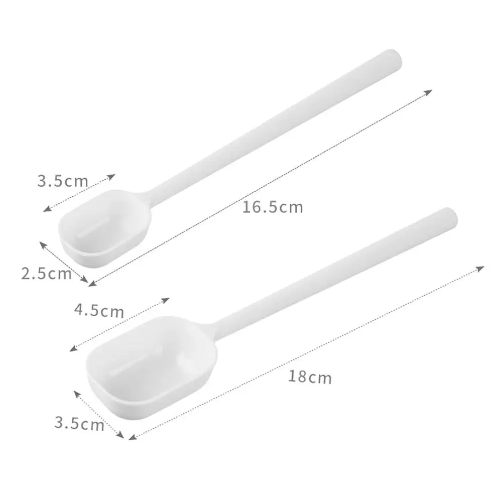 Multi-purpose Transparent Plastic Measuring Spoon with Scale Pet Feeding Scoop Salt Spoon Washing Powder Spoon Kitchen Gadgets