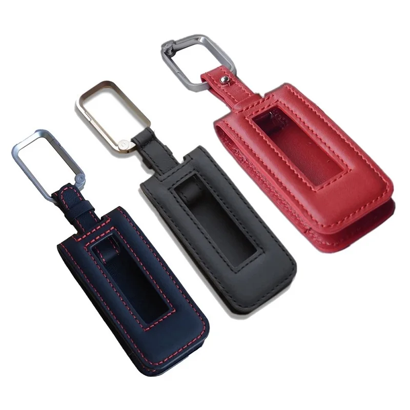 Leather Car Key Case Cover Key Bag Shell Protector For Porsche Cayenne Panamera 911 Macan Genuine Accessories