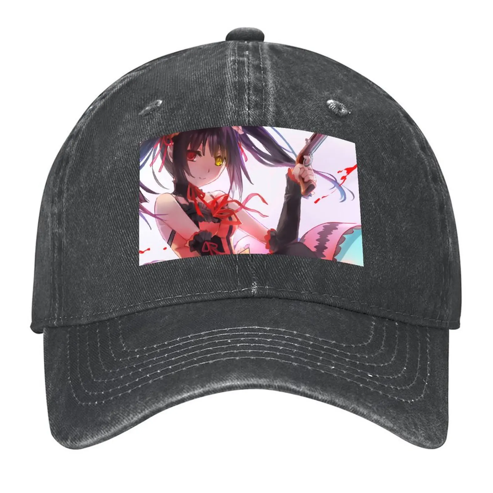 

Kurumi Tokisaki Date A Live Japanese Baseball Cap hats on offer New In The Hat Sun Cap Luxury Hat Girl Men's