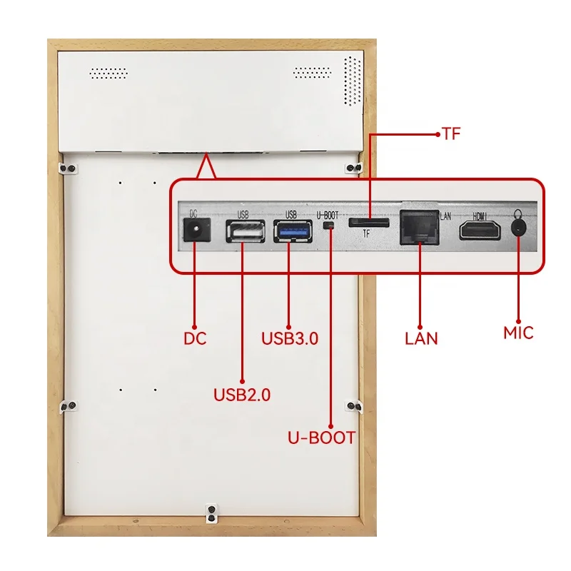 Usingwin Wall mounted anti-glare touch 27