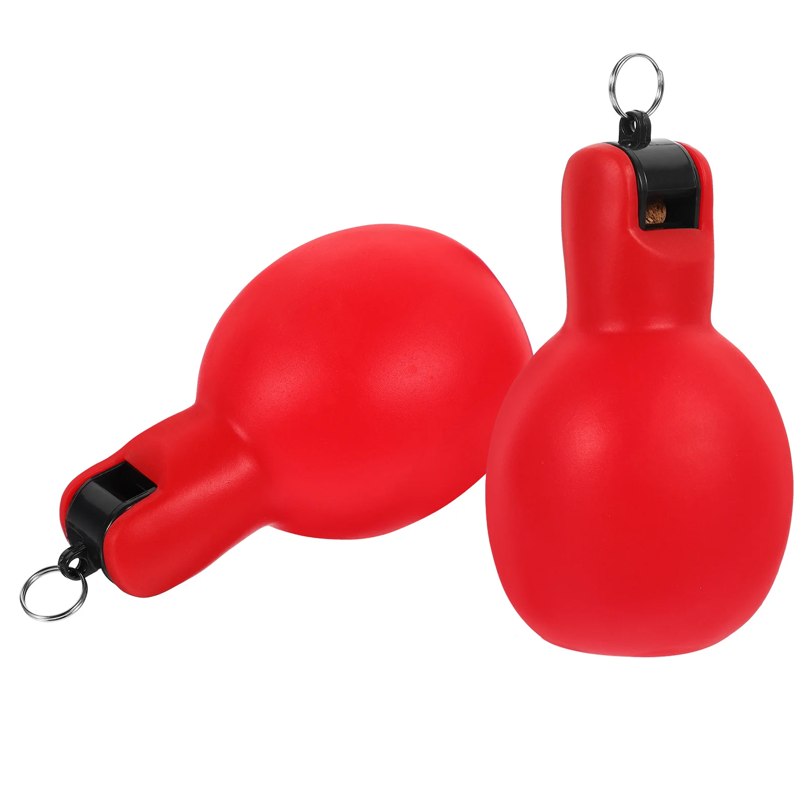 2 قطعة صافرة ضغط يدوية محمولة للبقاء في الهواء الطلق متعددة الوظائف تصميم ألوان زاهية للمشي لمسافات طويلة والتخييم وتدريب الحيوانات الأليفة