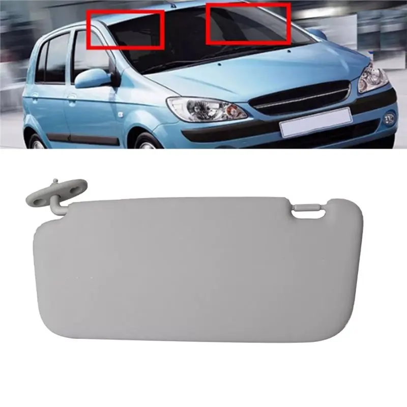Durable-For Getz 2002-2012 Sun Visor With Makeup Mirror Part Numbers 85220-1C200QS 85210-1C200QS Car Accessories