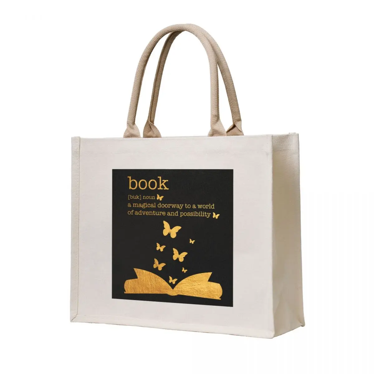 

Book - Noun - A Magical doorway to a world of adventure and possibility Tote Bag tote bag women Canvas bag