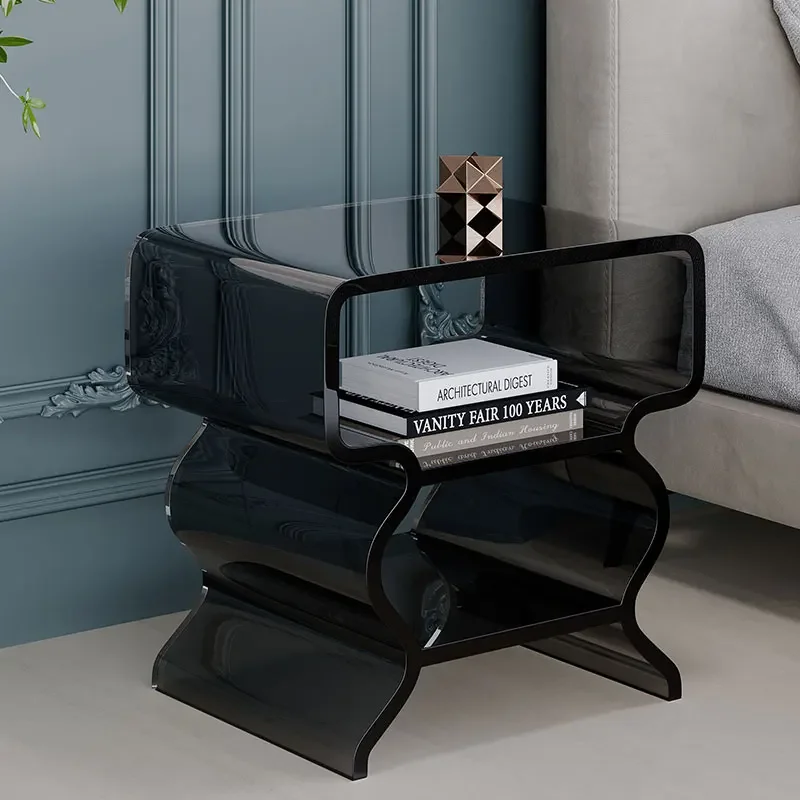 Storage Gaming Bedside Table Modern Home Manicure Makeup Cool Coffee Luxury Nightstands Plastic Mesa De Noche Outdoor Furniture