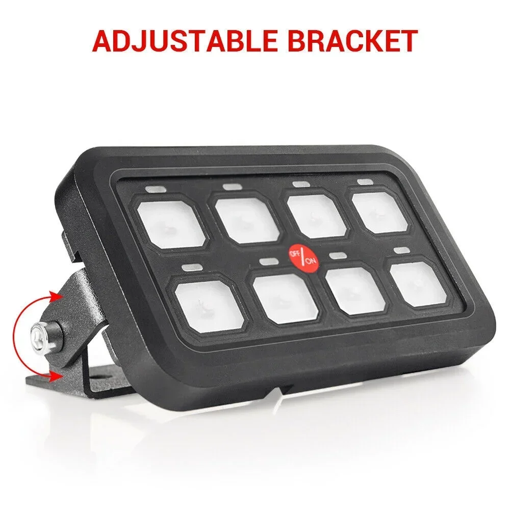 On-Off LED Car Switch Box Universal Touch Panel with Harness and Label Stickers Car Atv Accessories Auto Lighting System