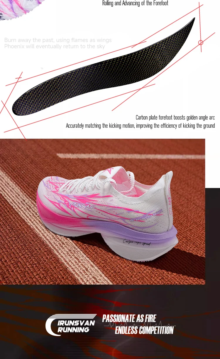 Vollflächen-Carbonplatte Laufschuhe Unisex 2025 - IRUNSVAN Läufer Geschwindigkeitstrainings-PE-Testschuhe 136 – Detail 11