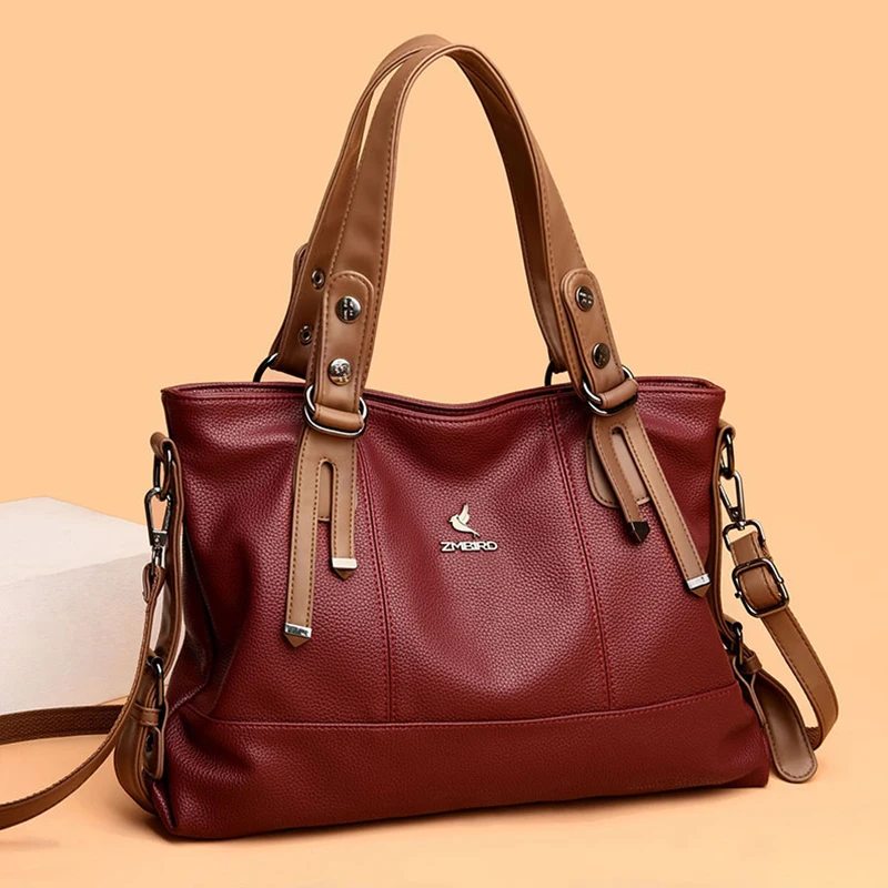 Brand Sac A Main Ladies Handbags Famous Designer High Quality Soft Leather Vintage Womens Messenger Bags Casual Tote Bag Bolsos