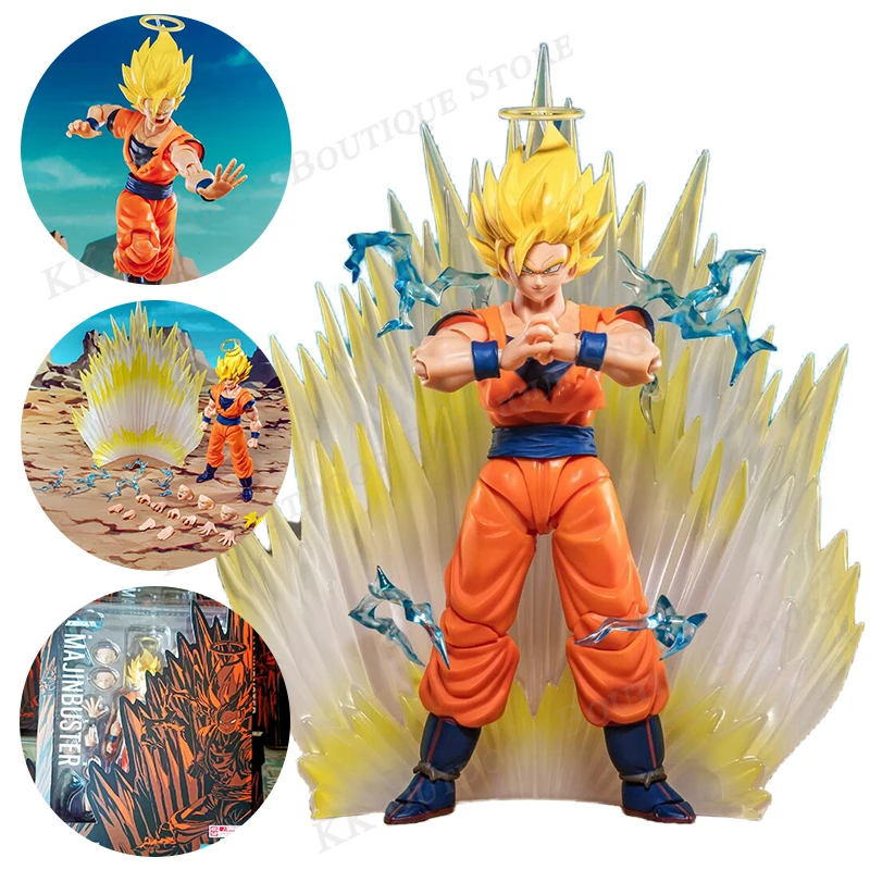 

In Stock Dragon Ball Majin Buster Demoniacal Fit Df Shf Ssj2 Goku Super Saiyan Anime PVC Action Figure Toy collection Model Gift