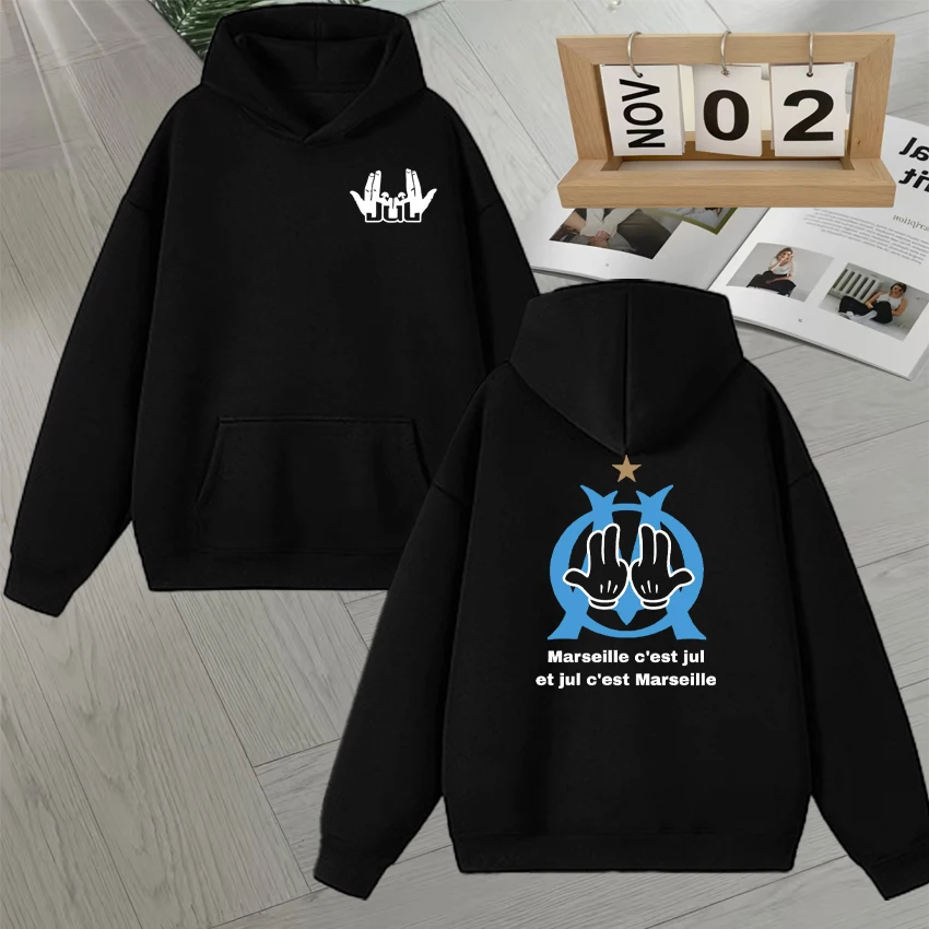 

Hot Fashion Rapper Jul Tour 2025 Long sleeve Hoodie popular Loose Fleece Sweatshirt Autumn Winter Pullover Unisex Loose Pullover