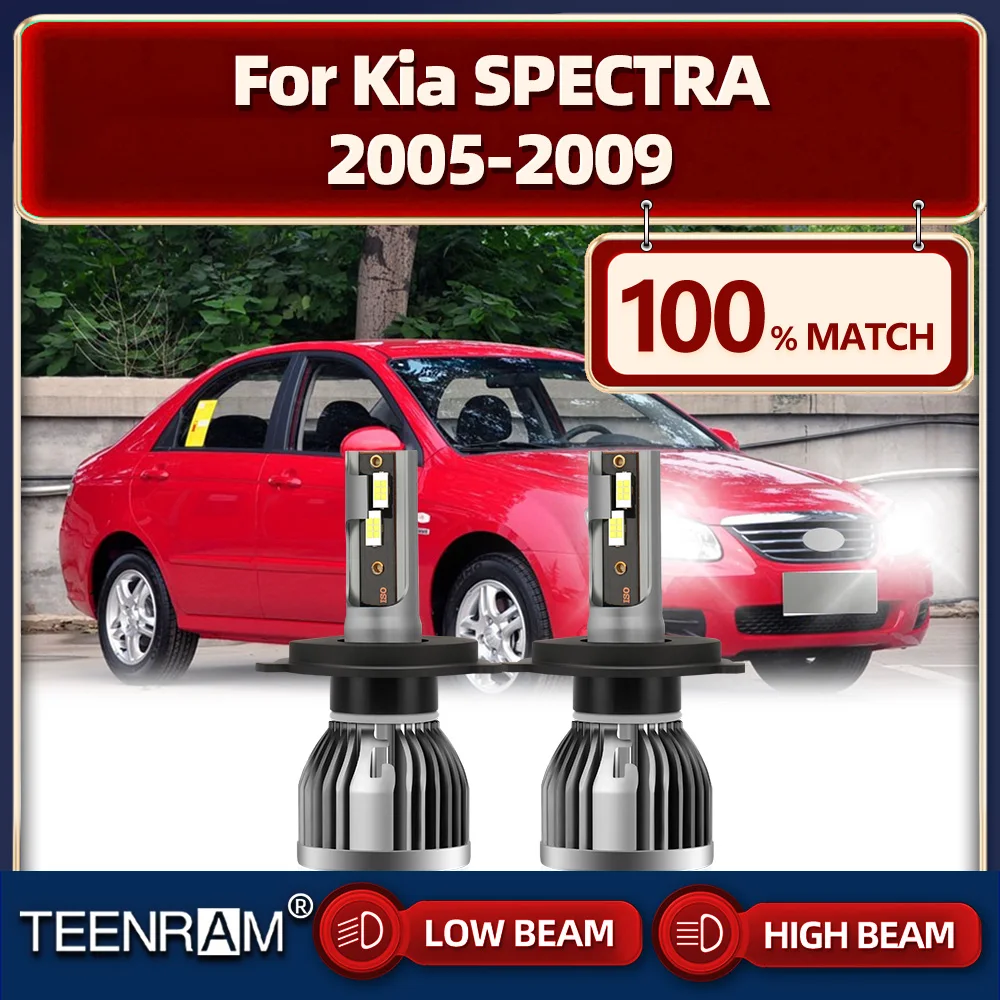 

120W Canbus LED Headlight Bulbs 20000LM Super Bright Car Lights 12V 6000K White For Kia SPECTRA 2005 2006 2007 2008 2009