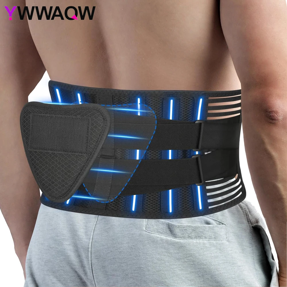 

Back Brace for Men Lower Back,Back Support Belt For Women,Breathable Lower Back Support Belt With 6 Stays for Heavy Lifting