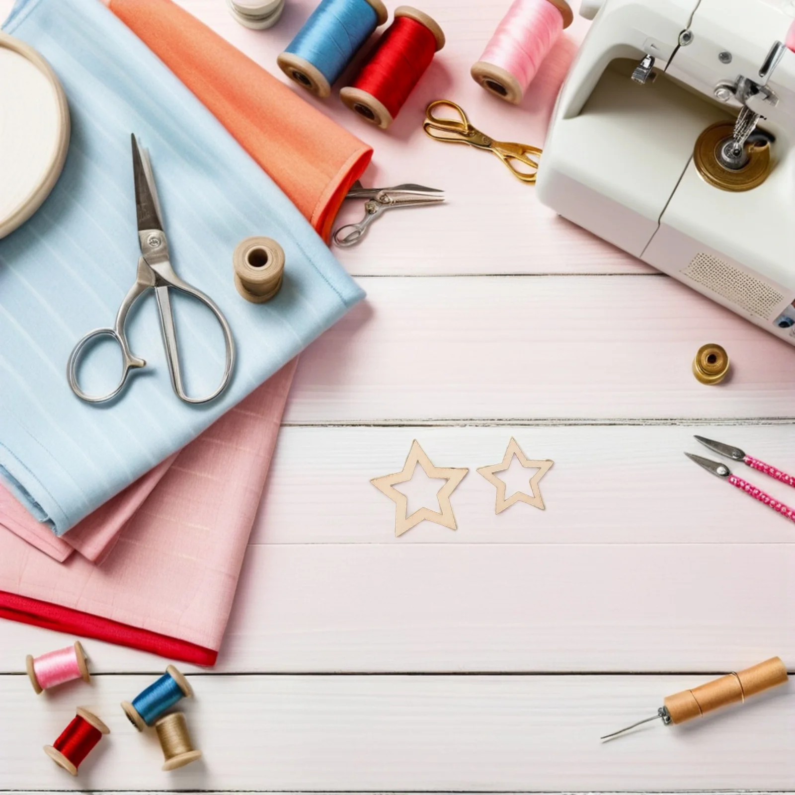 

110Pcs Wooden Star Cutouts Unfinished Wood Stars Blank Star Slices for DIY Crafts Christmas Wedding Home Decor Embellishment