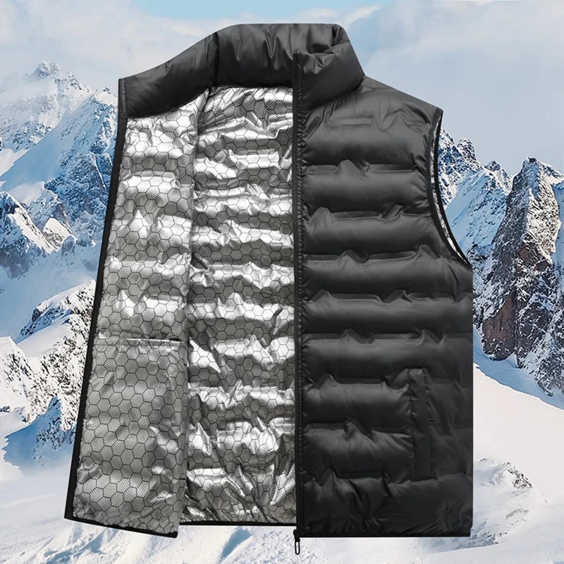 

Men's Jacket Thin Style Warm Vest Outdoor Youth Autumn and Winter New Vest Men's Light Clothing Windproof Sports Hiking Jacket