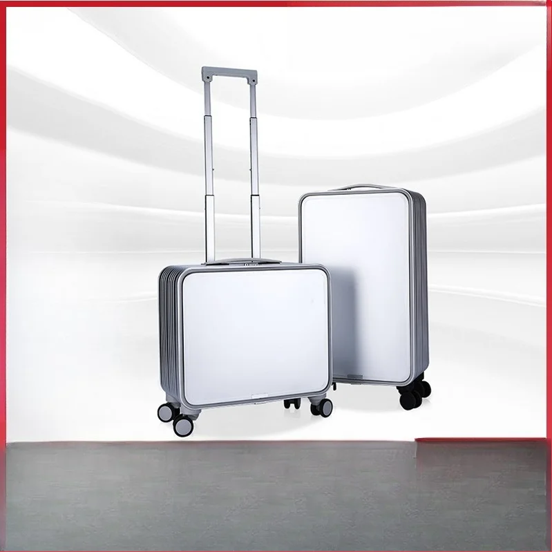 غطاء أمامي مفتوح من سبائك الألومنيوم والمغنيسيوم بالكامل، حقيبة صعود ذات عجلات عالمية #2