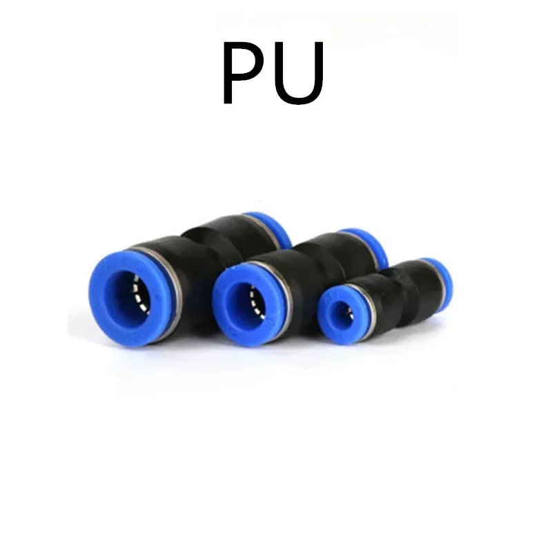 Pneumatic Fitting Tube Connector Fittings Air Quick Water Pipe Push In Hose Quick Couping 4mm 6mm 8mm 10mm 12mm PU PG image 2