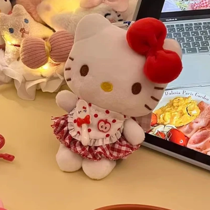Popolare angelo KT gatto ciondolo borsa da ragazza peluche carino piccolo ciondolo bambola portachiavi decorazione appesa regalo di riempimento in cotone
