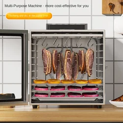 Dehydrator Bacon Sausage Dried Fruit Machine Food air-drying machine Pet snack dissolving bean bacon and cured meat machine