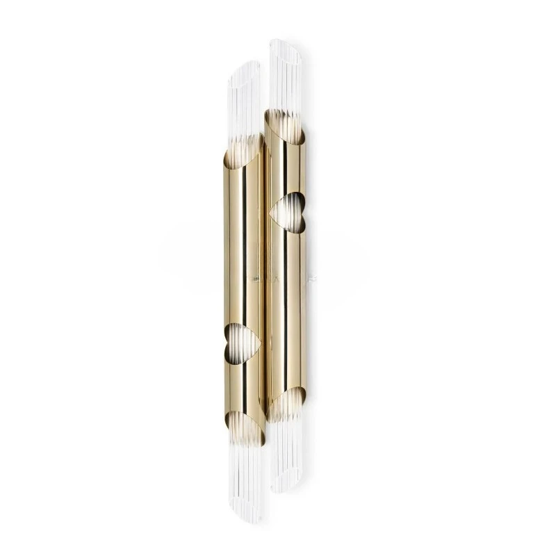 

Stainless steel wall lamp living room background wall decorative bedside lamp
