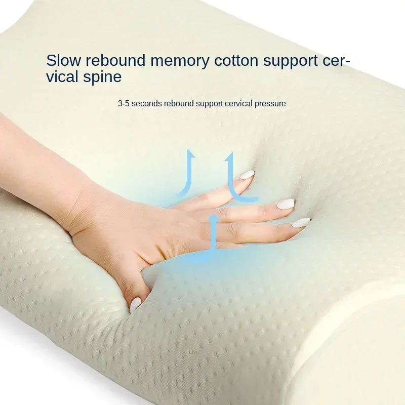 

Slow Rebound Memory Cotton Pillow Side Sleep Bio-based Cervical Spine Protection Single Wave Pillow