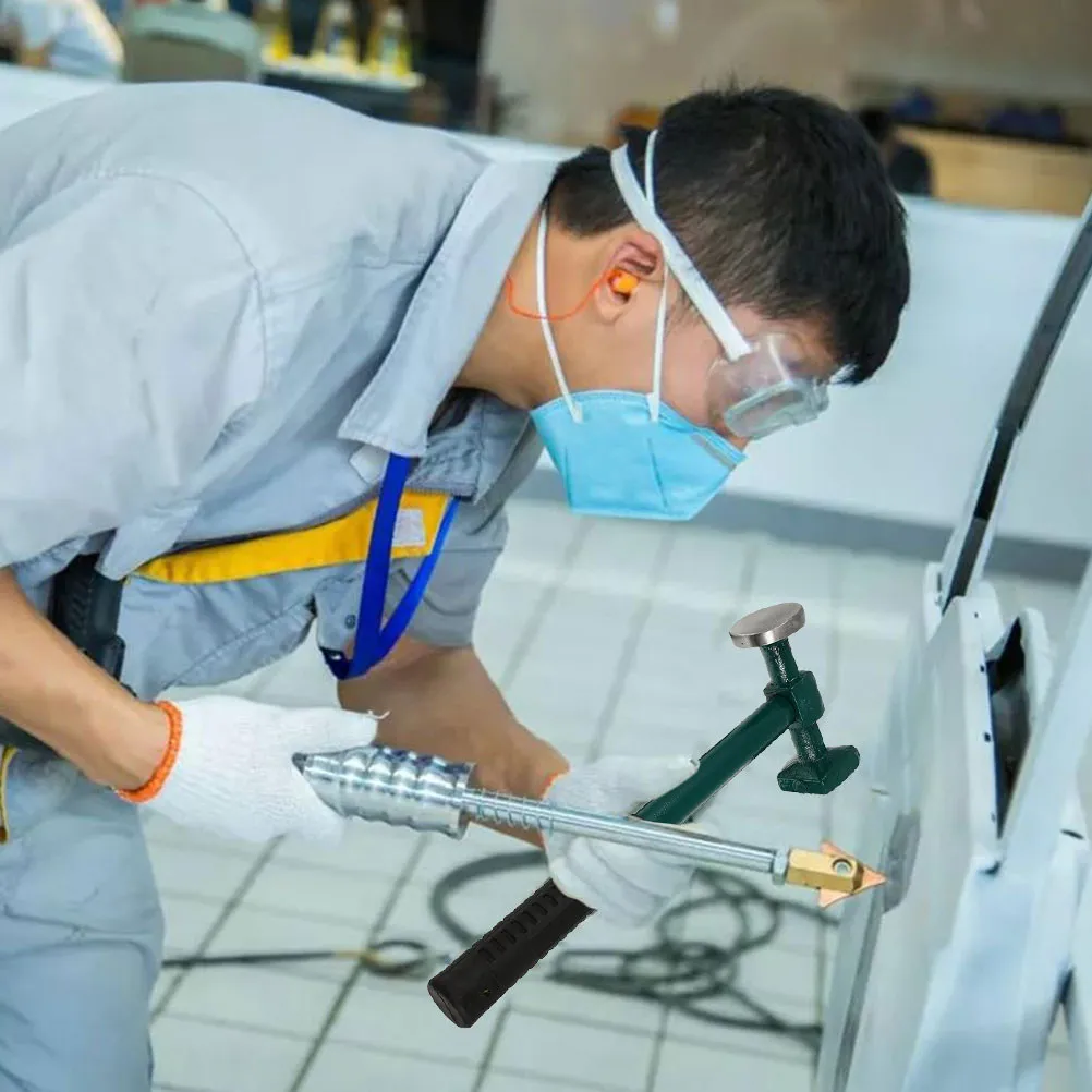 

2Pcs Sheet Metal Hammer with Steel Handle for Auto Body Repair Precision Dent Removal Tool for Car Body Panel and Door Skin