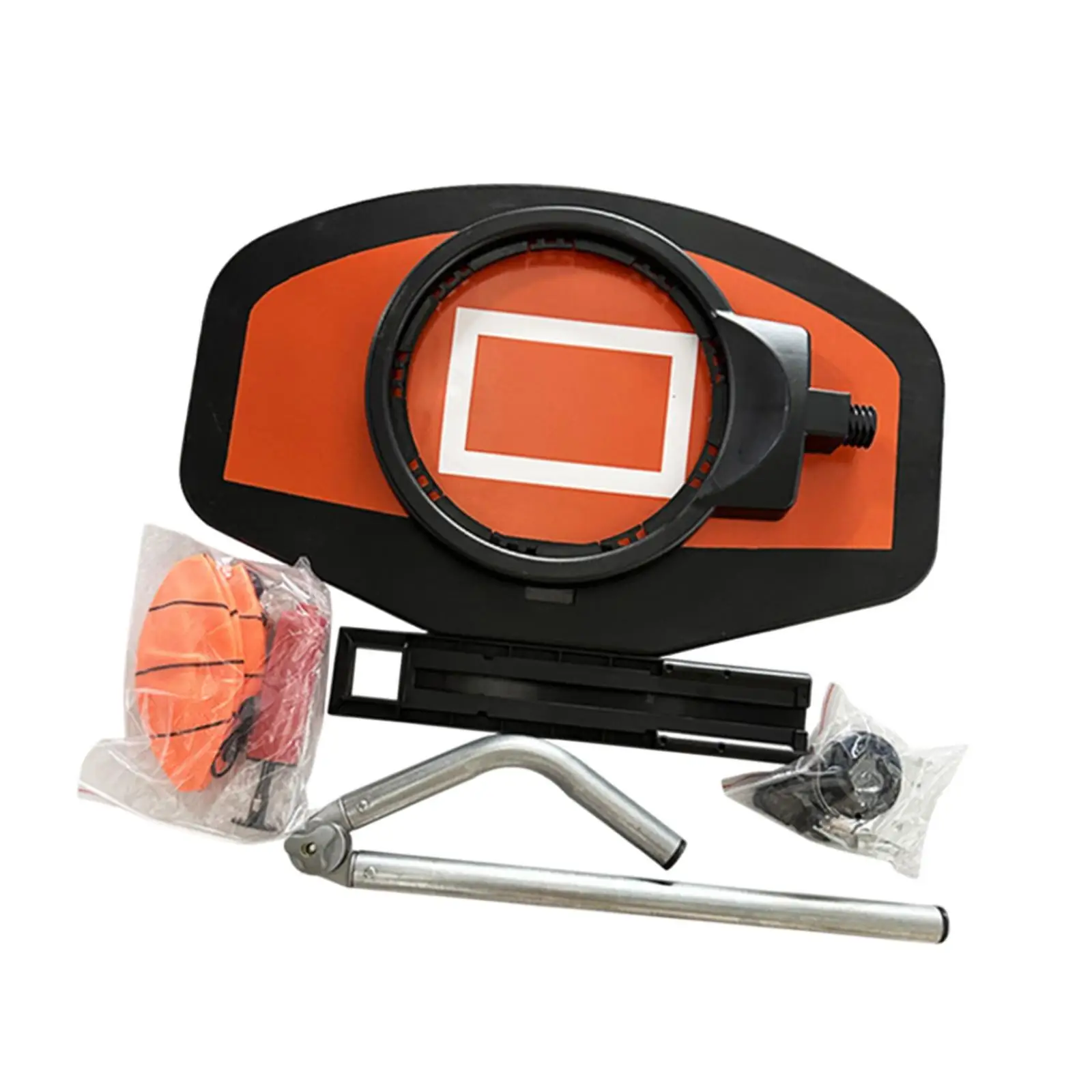 Basketball Hoop for Trampoline with Pump and Ball Easy to Install Lightweight Backboard Trampoline Accessories Basketball Rack