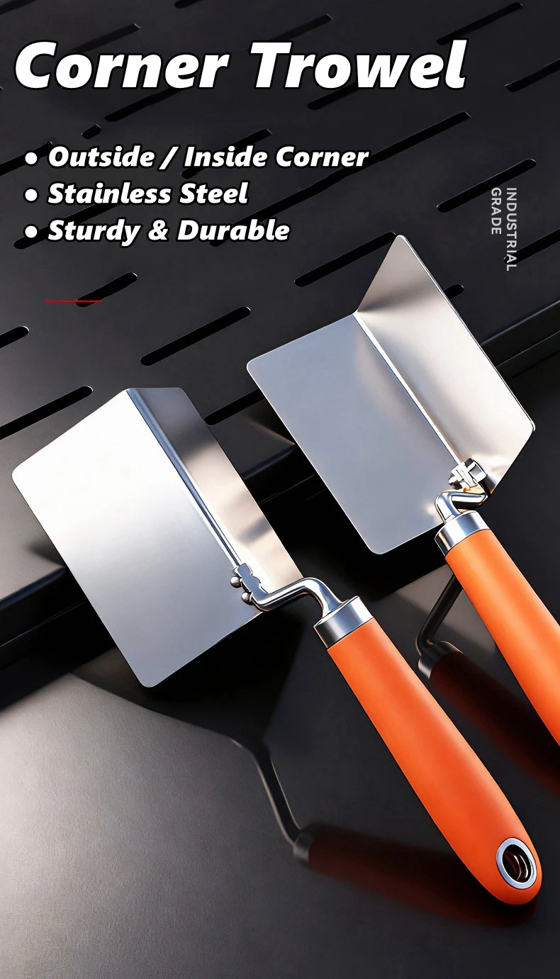 

Drywall Corner Tool, Outside / Inside Corner Knife, Stainless Steel Corner Trowel For Drywall Gyprock Plasterboard