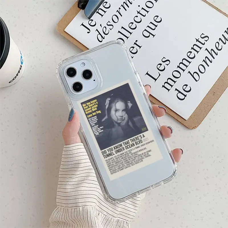 L-Lana album Del R-Rey  Phone Case For iPhone 11 12 Mini 13 14 Pro XS Max X 8 7 6s Plus 5 SE XR Transparent Shell