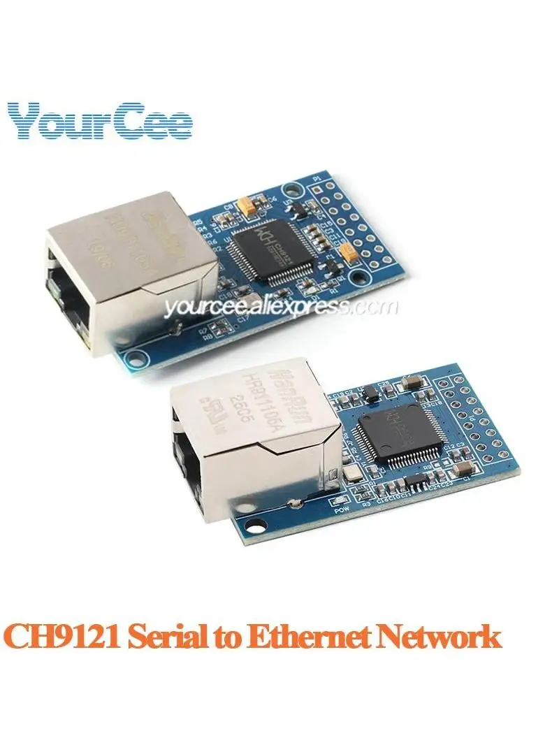 2 szt./1 szt. CH9121 Moduł konwertera szeregowego na sieć Ethernet RJ45 Mikrokontroler Klasy Przemysłowej SCM Sieciowy STM32 UART — zdjęcie 2