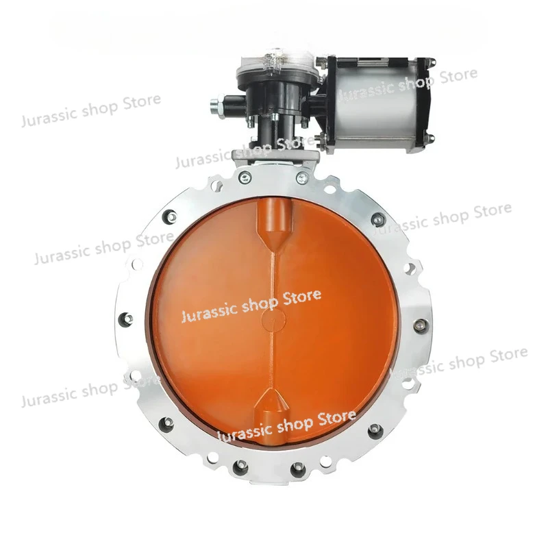 Pneumatic Dust Butterfly Valve V2FS/V1FS Powder Powder Cement Ventilation Butterfly Single and Double Flanges