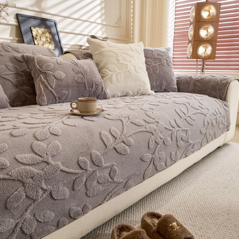 

Новые чехлы для диванов в скандинавском стиле, жаккардовый чехол для дивана с листьями, противоскользящий коврик для полотенец для дивана, защита для мебели для гостиной Housse De Canapé