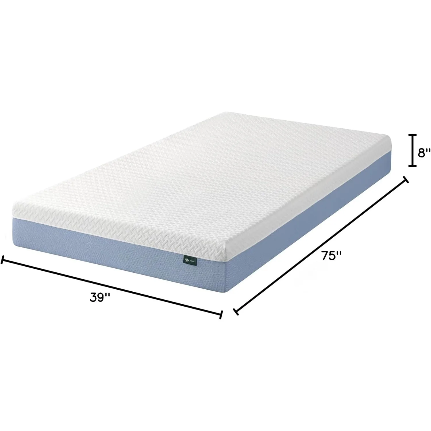 8 Inch Cooling Essential Memory Foam Mattress [New Version], Twin, Fiberglass Free, Medium Feel, Cooling Airflow Memory Foam