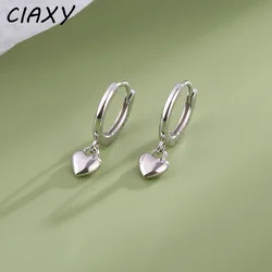 2023 New Heart Shape Metal Dangle Earrings for Women Chic Love Design Sense Korean Drop Hanging Ear Buckle Ladie Fashion Jewelry