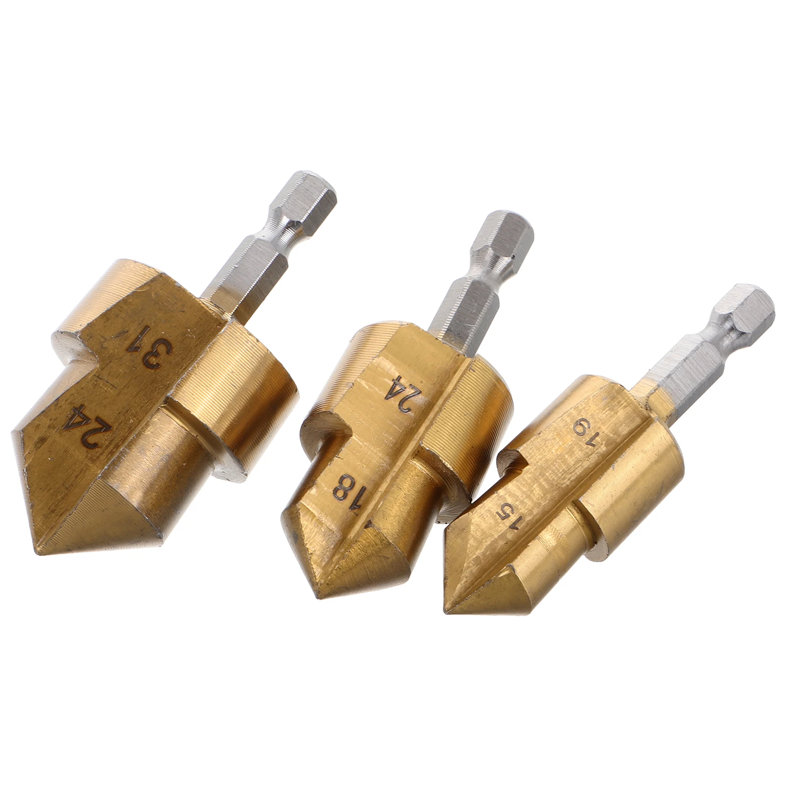 

3Pcs Hexagonal Handle Ppr Lifting Drill Bit Set Heavy Duty Expansion Repair Tool Pipe Fitting Drill Bit Kit