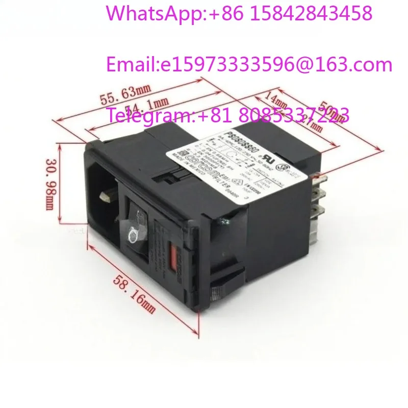 1 piece suitable for Filter P Series 6A Dual Insurance, High Performance Low Leakage Switching Power Supply