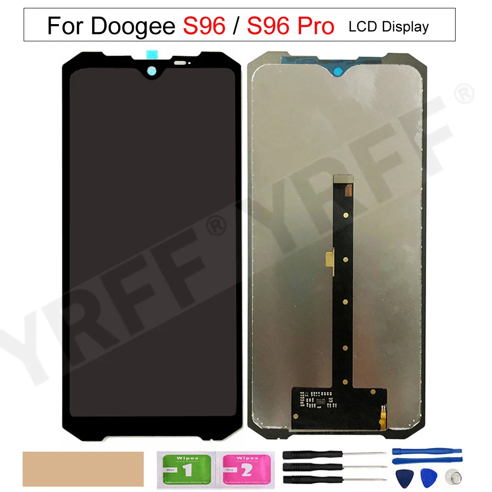 

LCD Display for Doogee S96 Pro, Touch Screen Digitizer Assembly Phone Repair Replacement+tools+Free Ship