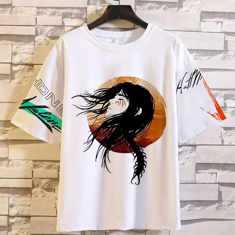 أنيمي لعبة هجوم على تيتان الملابس الإناث الذكور الكابتن أجنحة الحرية قصيرة الأكمام الطرفية ثنائي الأبعاد إرين تي شيرت