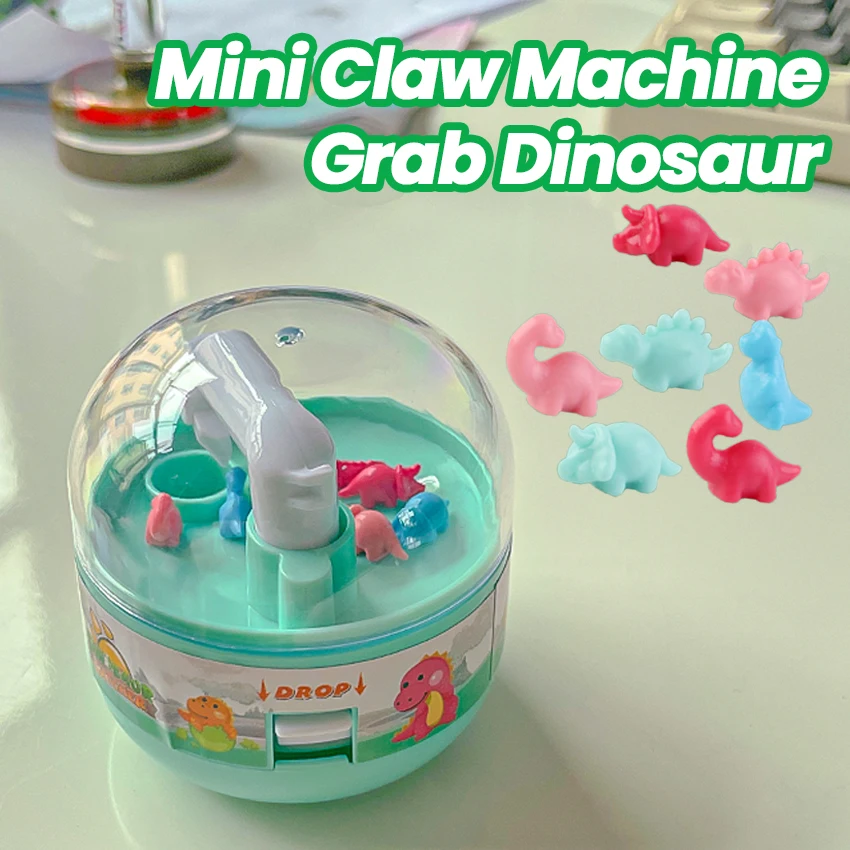 인형뽑기 인형뽑기기계 어린이 게임기 미니뽑기머신 클로 머신 미니게임기 캐치 공룡 게임 미니 가제트 공룡 포수 장난감 캡슐 장난감 손 눈 게임 활동 완구, 어린이 생일 선물 