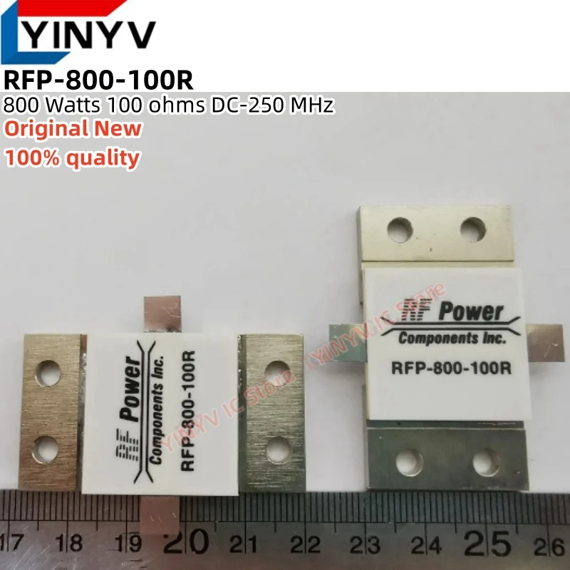 

1Pcs RFP-800-100R 800 Watts 100 ohms DC-250 MHz Flanged Resistor 800w 100Ω Microwave RF Resistors 0 to 250MHz 0.25GHz 100% New