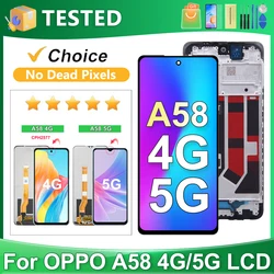 OEM For OPPO A58 4G CPH2577 For OPPO A58 5G LCD Display Touch Screen Digitizer Assembly Replacement