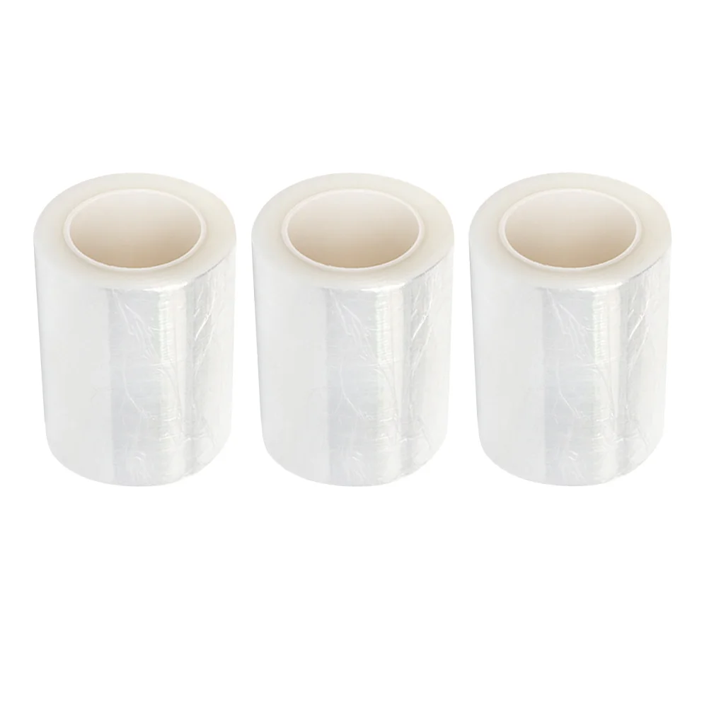 

3 Rolls Lip Embroidery Covering Film Smooth Skin-Friendly Supplies For Home Salon Use Safe Eco-Friendly Tattoo Supplies Clear