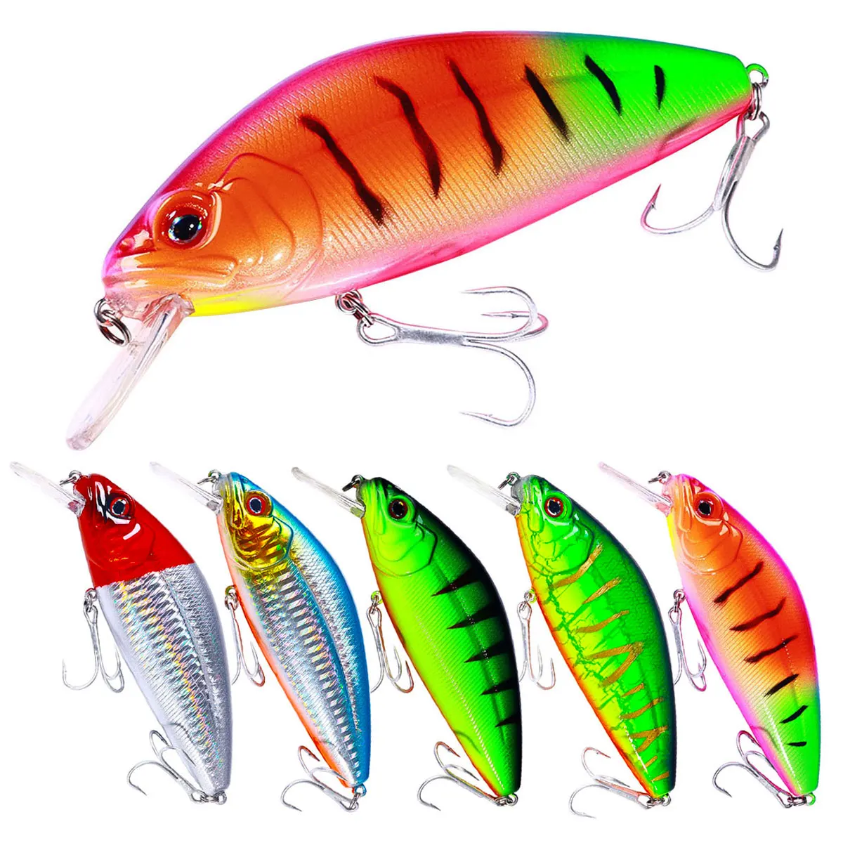 Señuelo Minnow Hundimiento Lento Mar Lanzamiento Largo