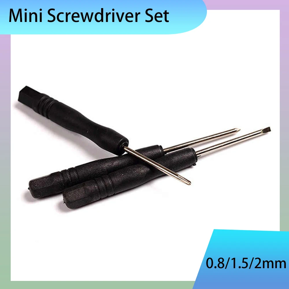 Mini Screwdriver Set 0.8/1.5/2mm Phillips Slotted Torx Small Screwdriver For Eyeglasses Watch Laptop Phone Repair Hand Tools